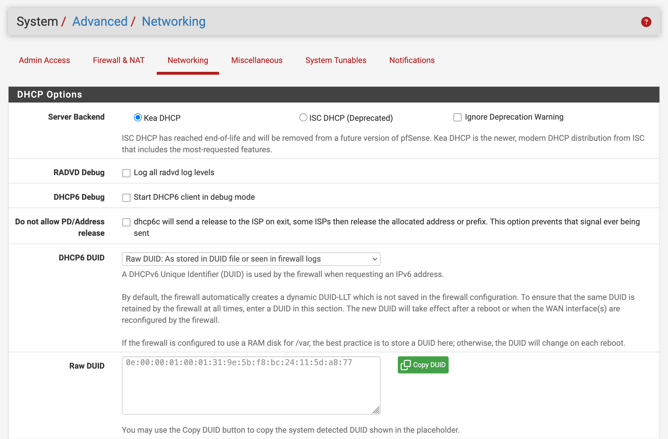 Switching to Kea DHCP early, before leases and reservations matter.
