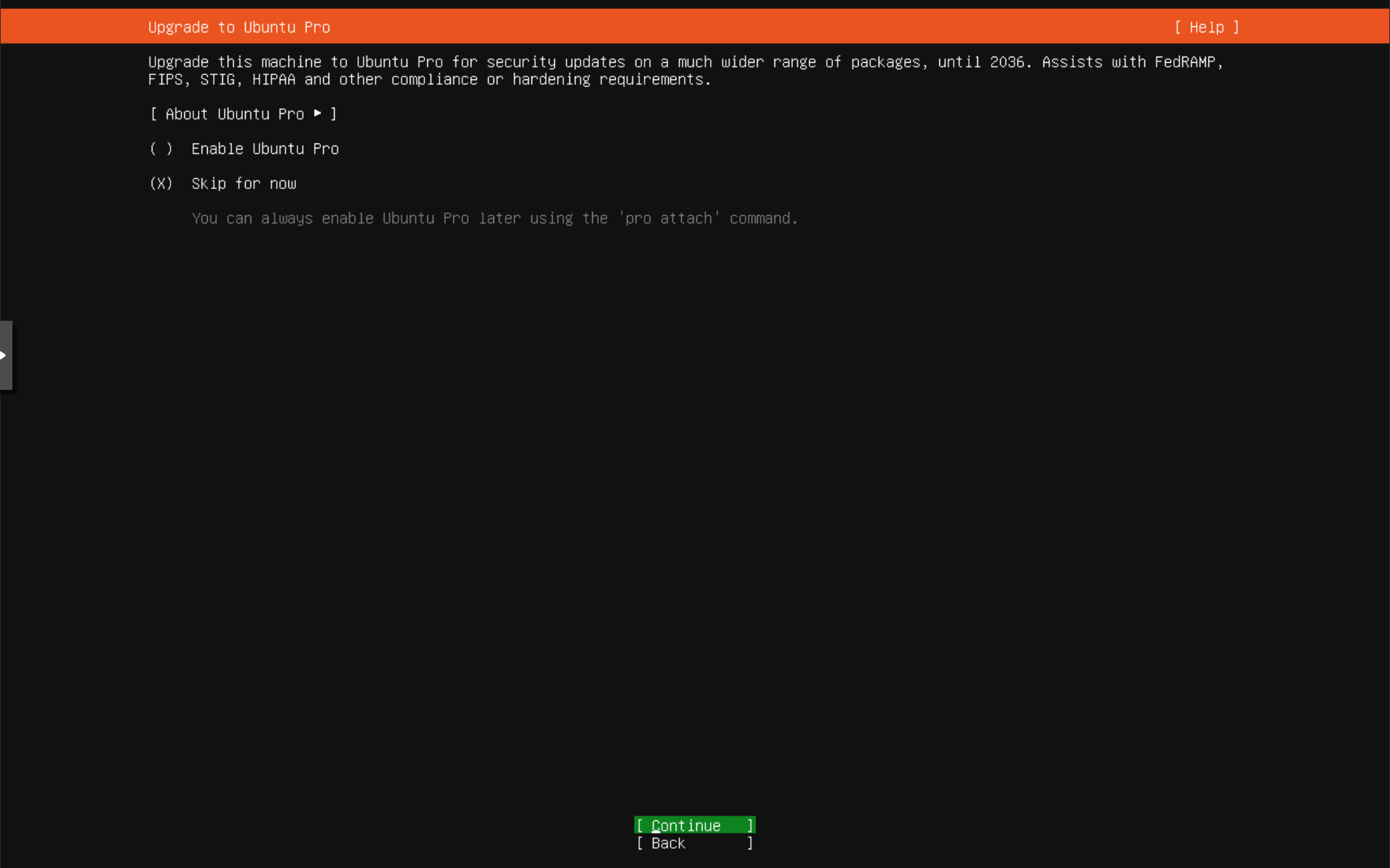 Ubuntu profile: hostname prod-docker and local user created.