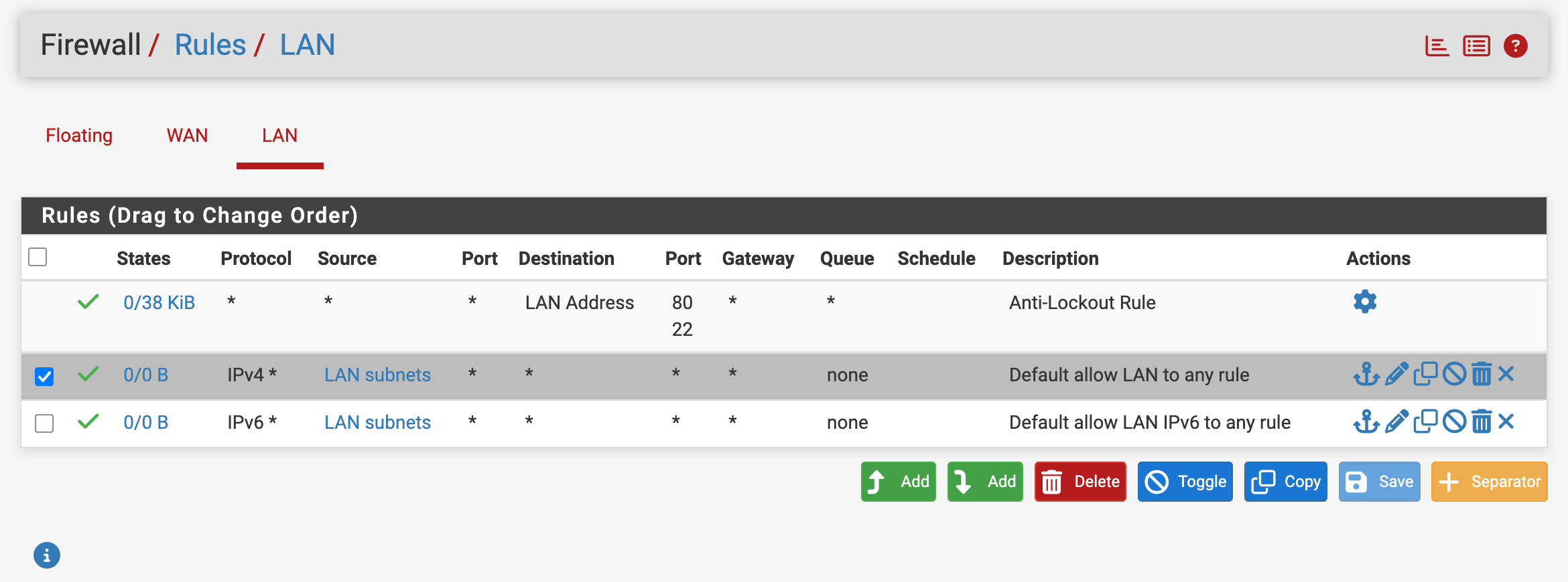 Install-phase allow rule on a VLAN interface.